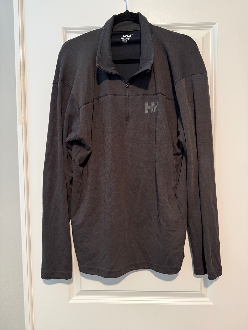 Helly Hansen Charcoal Gray Half-Zip Fleece Pullover